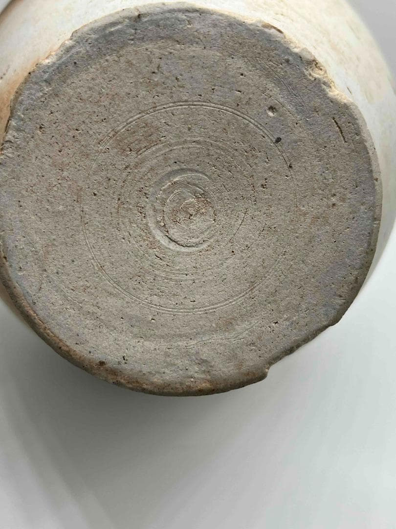 唐時代 白磁双龍耳大尊 巩県窯白瓷 【旧家旧蔵】 希少貴重 花入(B-68