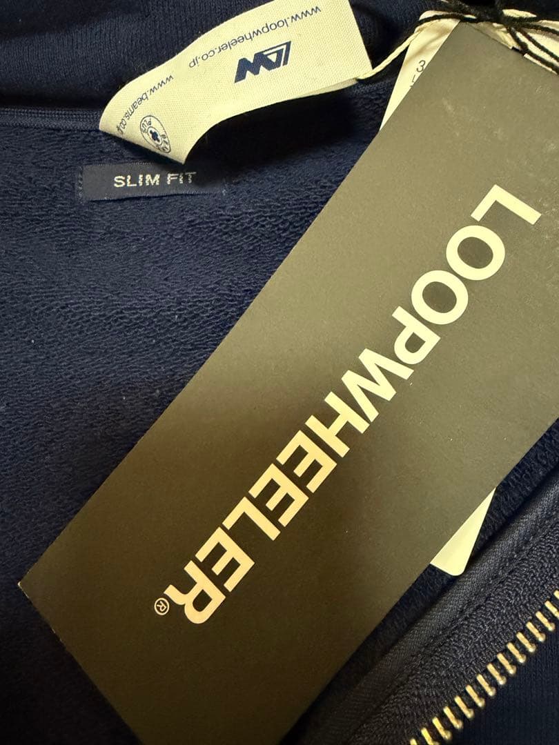 新品ループウィラー スウェットパーカー ジップアップ Beamsプラス サイズＬ