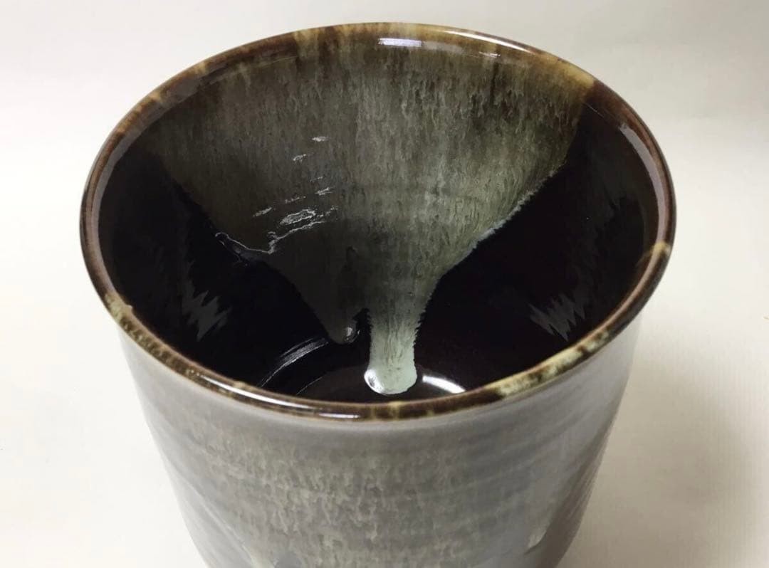 茶道具 古物品 水指 高取 丸 翠峰 木箱入 美術品・アンティーク