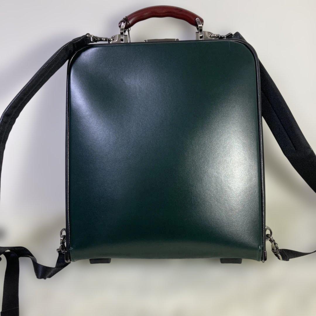 【未使用レベル】ARTPHERE ダレスバッグ グリーン ビジネスバッグ 豊岡鞄