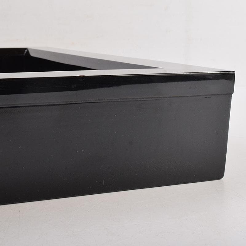 茶道具　輪島塗　若島孝雄作　真塗　炉縁　共箱　V　8428A