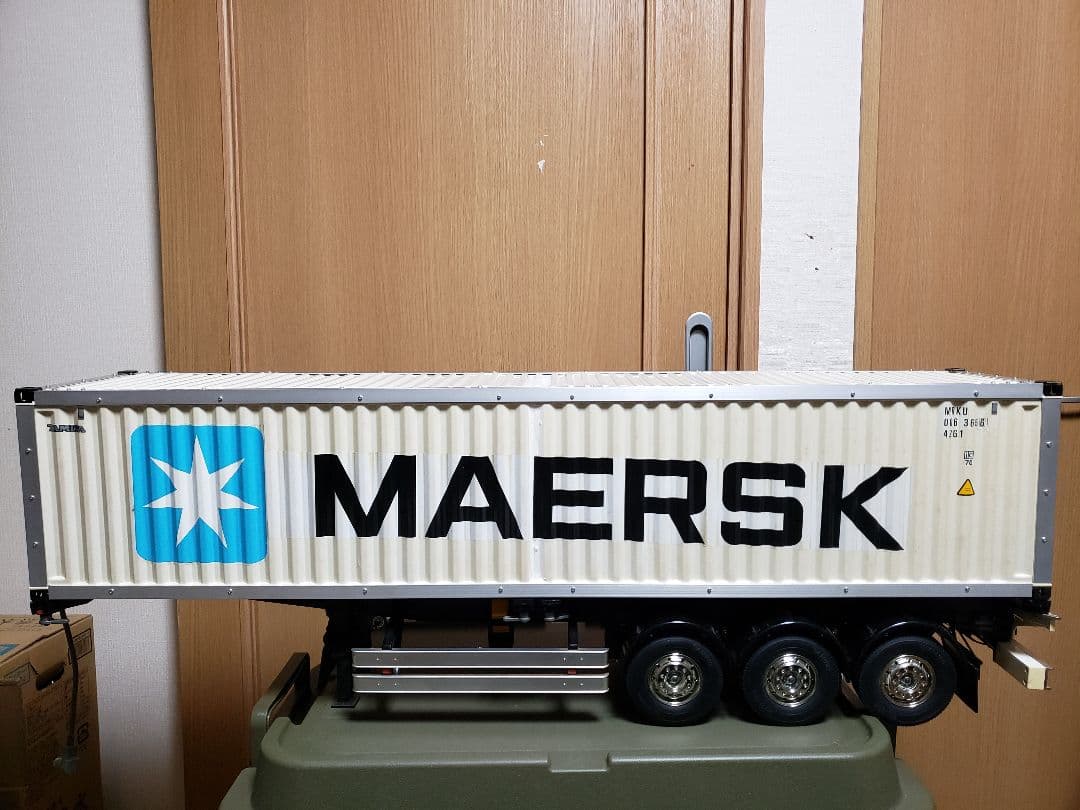 美品 タミヤ1／14 MAERSK コンテナトレーラー ラジコン 海コン