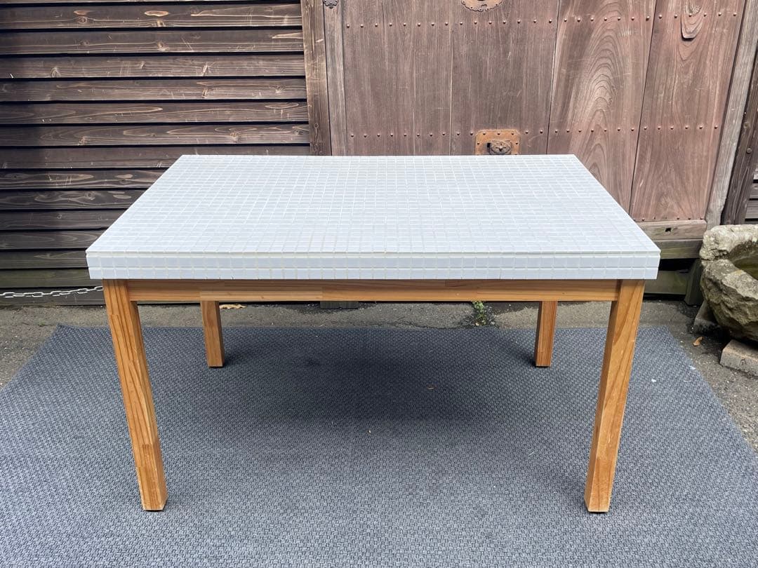 直接引取限定　モモナチュラル　タイルトップダイニングテーブル　仙台　宮城