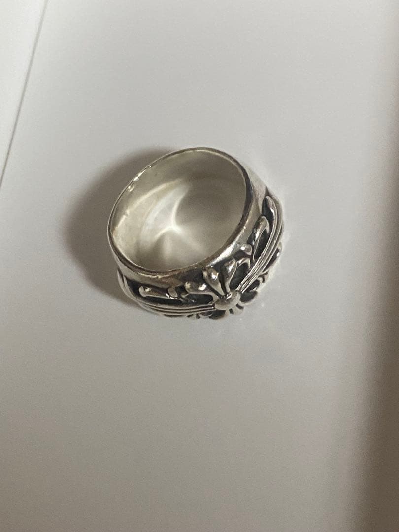 クロムハーツ　フローラルクロスリング　17号