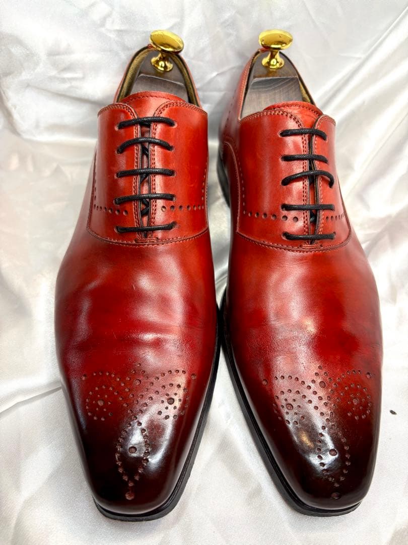 MAGNANNI マグナーニ　プレーントゥ　赤茶　EU39(25相当)