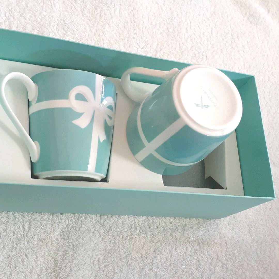 新品 ティファニー ペアマグカップ リボン ブルーボックス 卸売