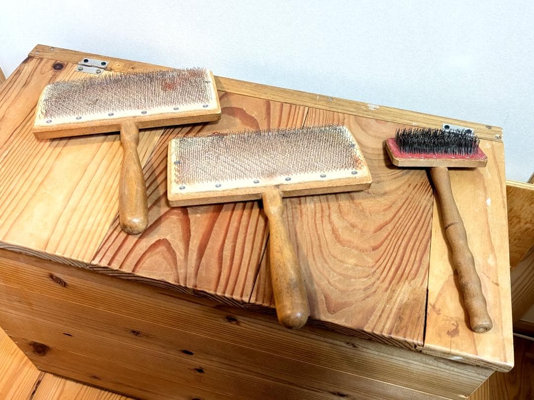 紡毛機　紡ぎ車　糸車　（イギリス製）