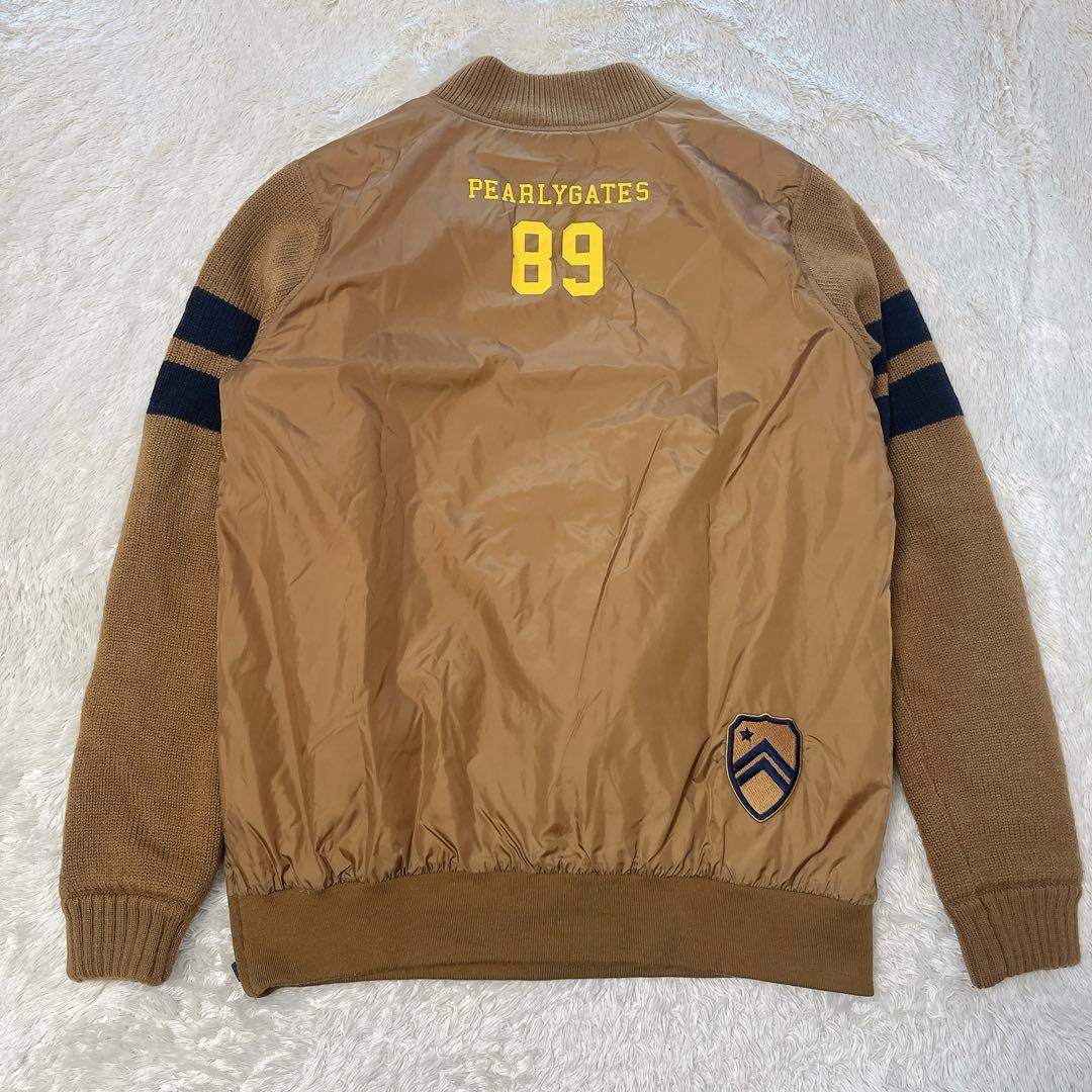 パーリーゲイツ　ハーフジップ　中綿　ブルゾン　ニット切替