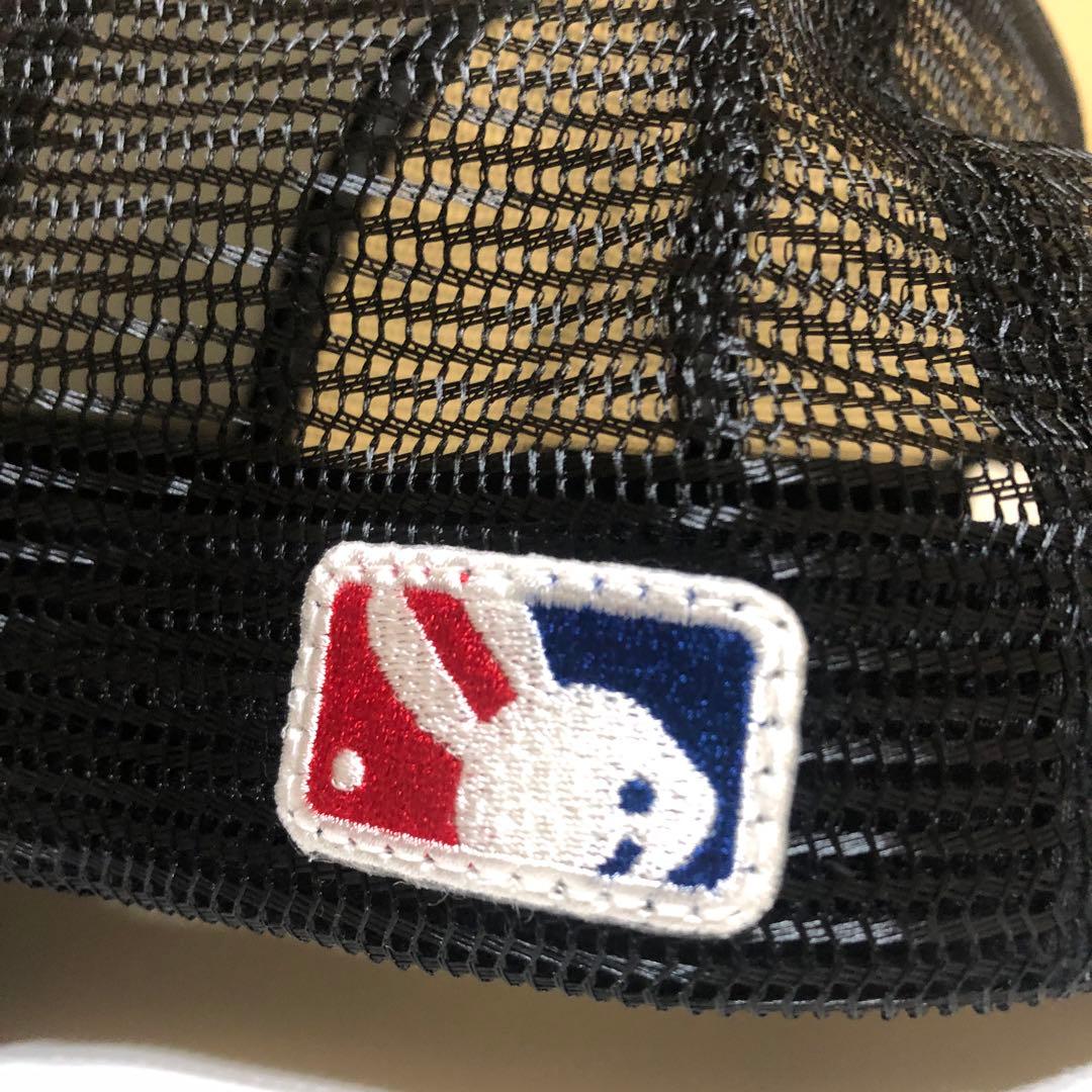 キューン メッシュキャップ 21s1 うさぎと毛糸と猫ちゃん 黒 新品