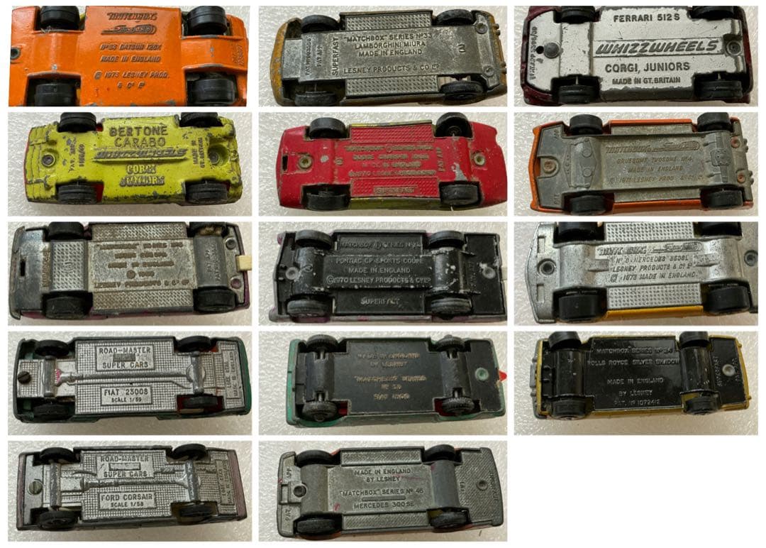主に英国製 マッチボックス ミニカー コレクション箱入 セット