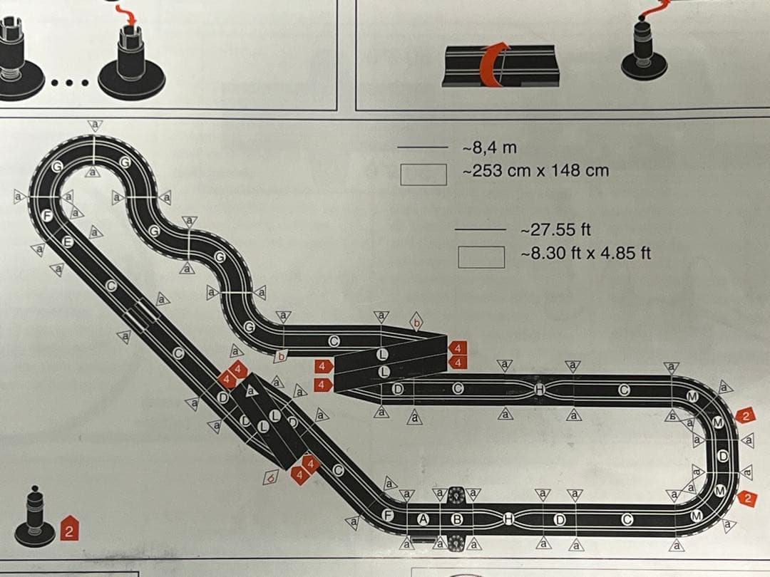 carrera go 最長8.4m ACアダプター付フルセット1:43