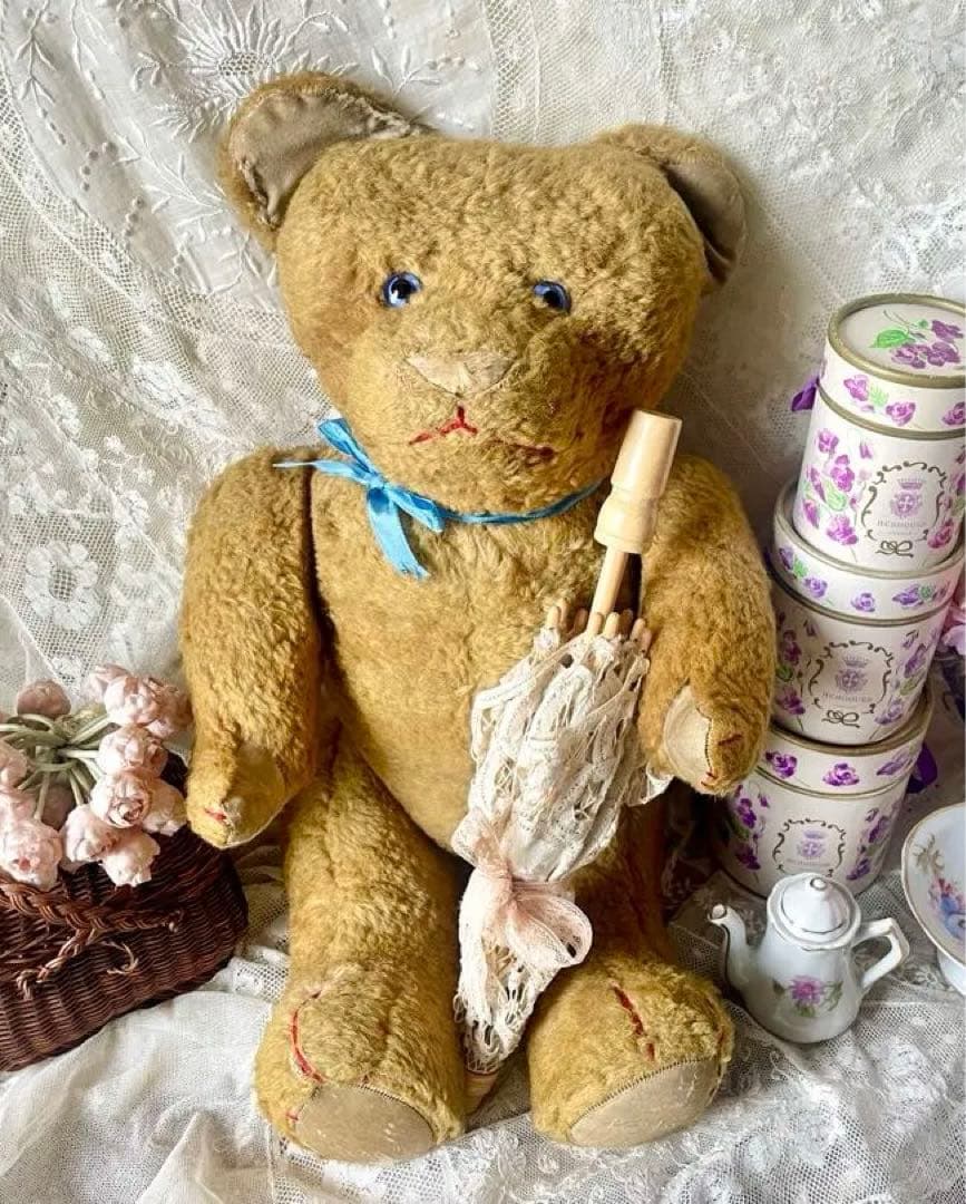アンティークベアフランスアンティークJPM？ビンテージ テディベア