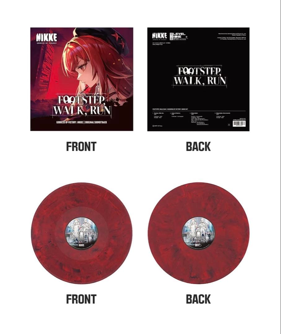 勝利の女神 NIKKE レッドフード LPプレイヤー & レコード 特典付き