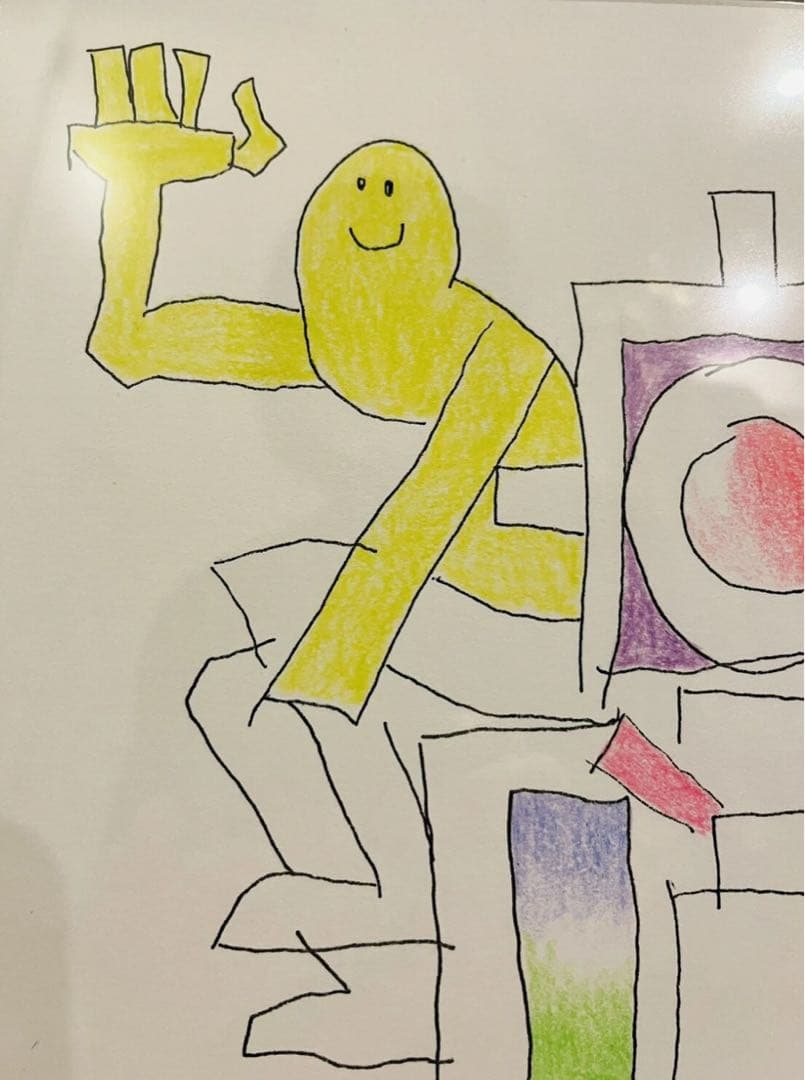 mark gonzales マークゴンザレス 原画 アート額入 直筆サイン入