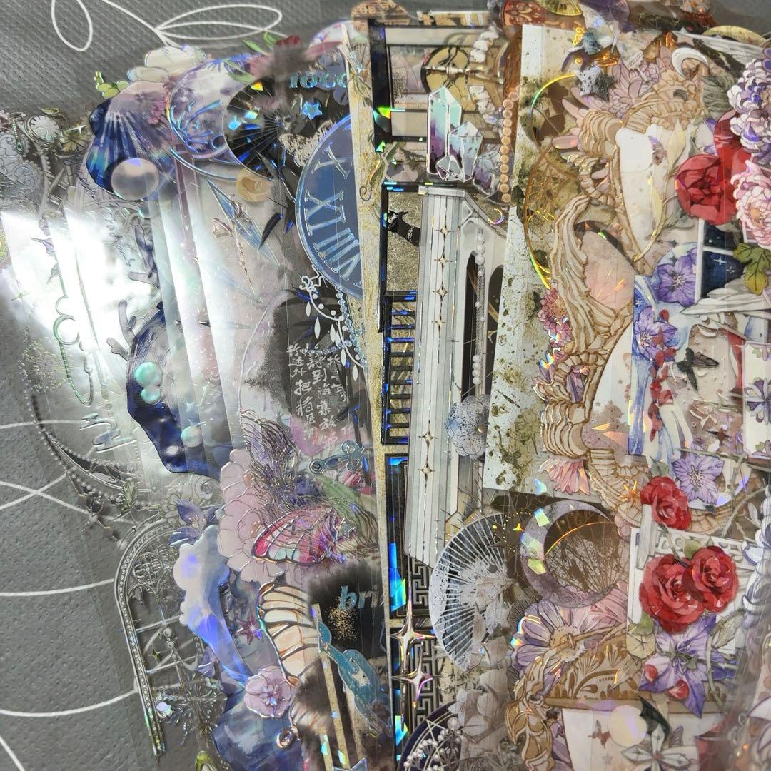 同梱価格1040円】 コラージュ素材 海外マステ 装飾テープ 50種 PET②