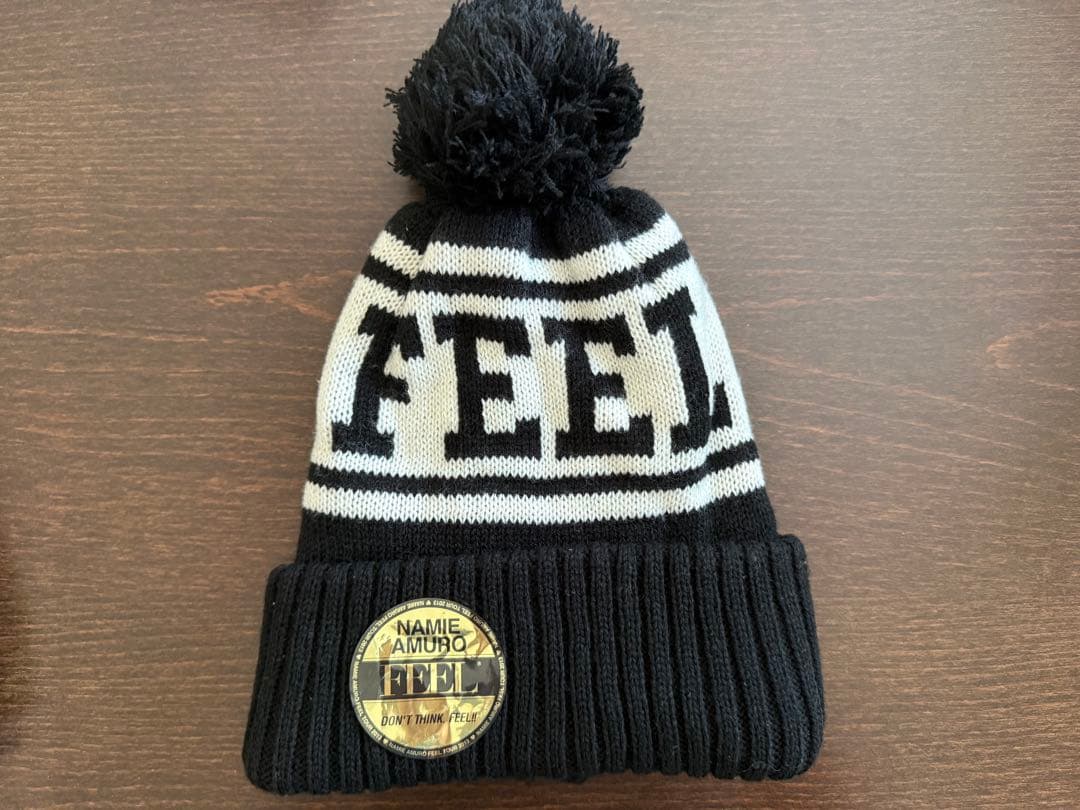 安室奈美恵 FEEL ツアーグッズ 2013 ニット帽 オレンジ Amazon.co.jp