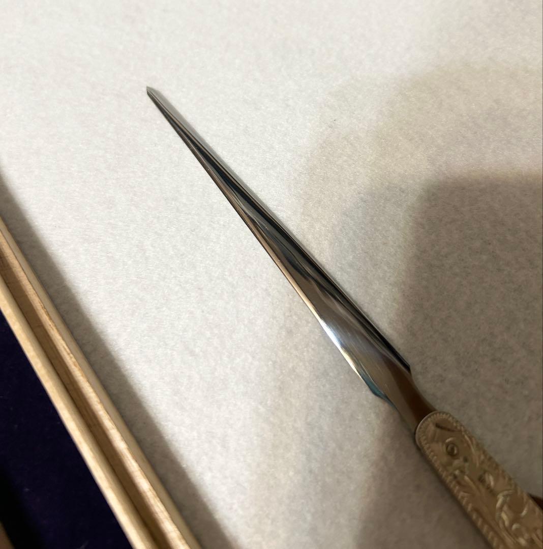 日産自動車株式会社 粗品 東京三越 ペーパーナイフ 柄部分Silver製
