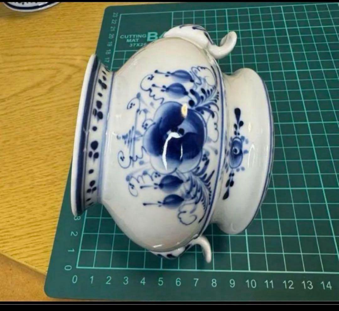 ロシア ヴィンテージ グジェリ焼き ポットとシュガーポット2個セット 現状