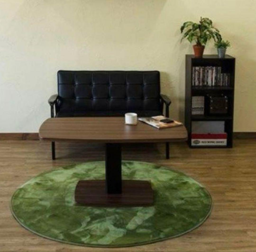 昇降式 ダイニングテーブル(WAL)105cm 高さ調節可能 センターテーブル