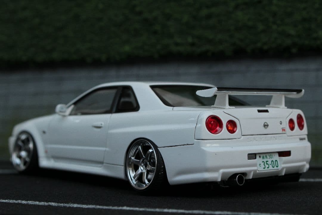 1/24 アオシマ スカイライン R34 GT-R 完成品 1/24 完成品 アオシマ