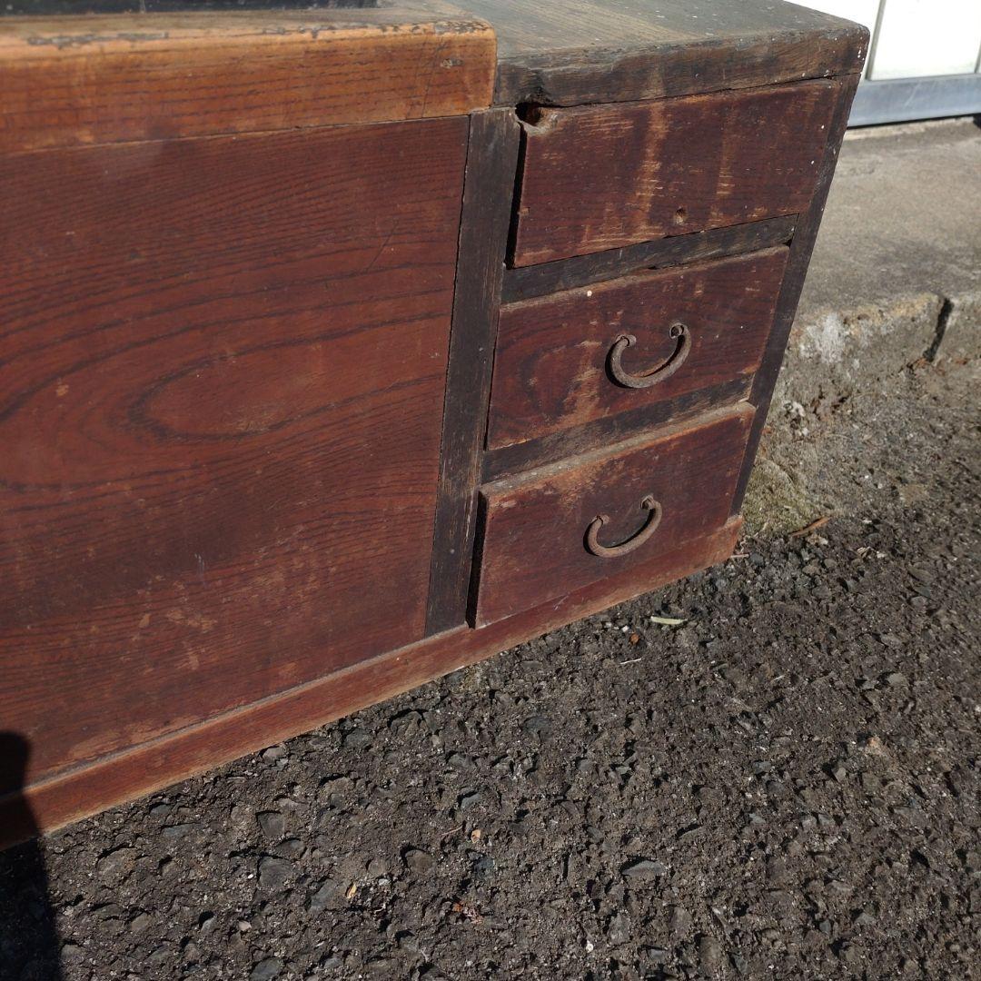 木製火鉢 引き出し付き 古民家 旅館 工芸品 - メルカリ