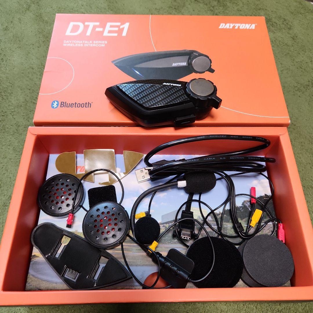 DAYTONA DT-E1 カーボン柄 99113 バイク用インカム DT-E1(ディーティーイーワン) 1個セット 1