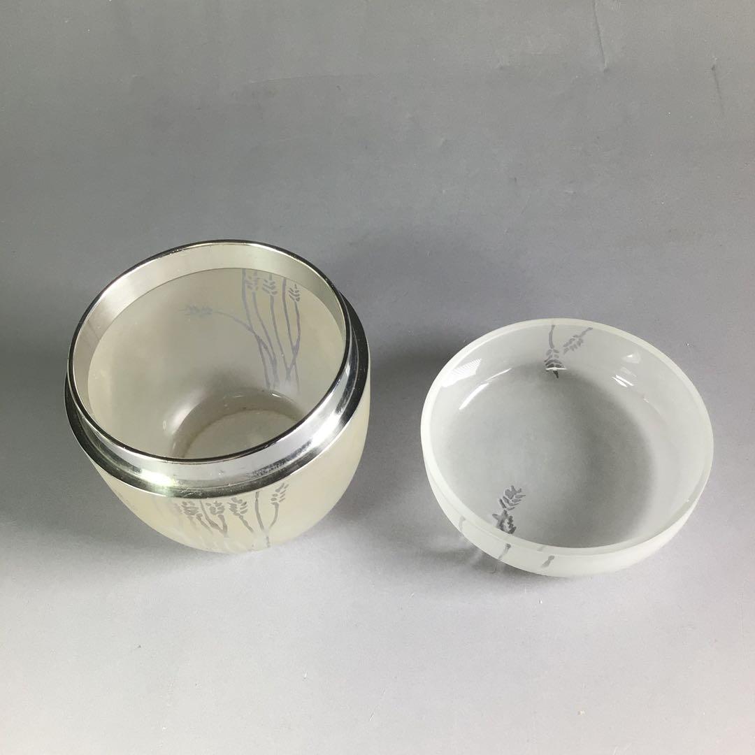 R541 棗 『高橋直樹作』『吹きガラス』『義山棗』 共箱 茶道具