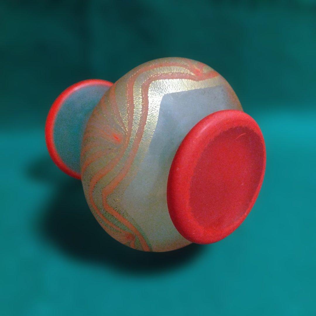 赤とオレンジの葉模様ガラス花瓶 岩田久利 2025年最新】Yahoo