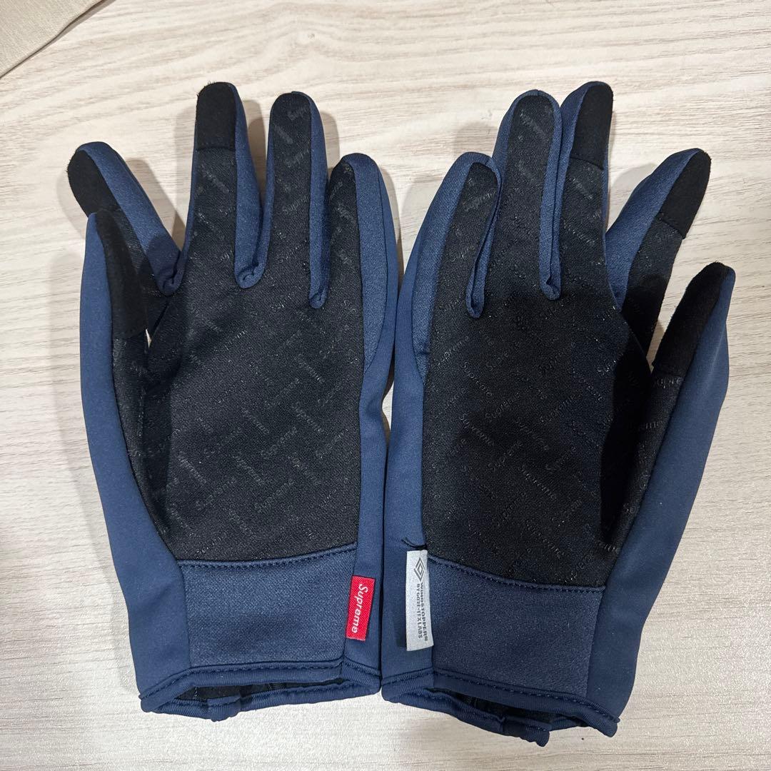 小物 Supreme WINDSTOPPER Zip Gloves \"Navy\"