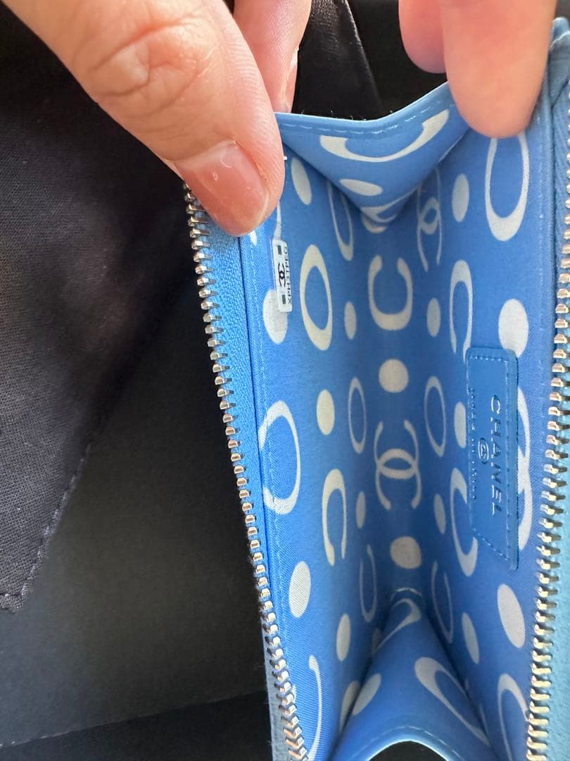 【希少】シャネル　キャビアスキンケース