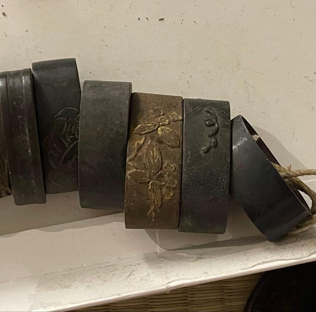 日本刀　武具　鍔 6枚　その他おまとめセット