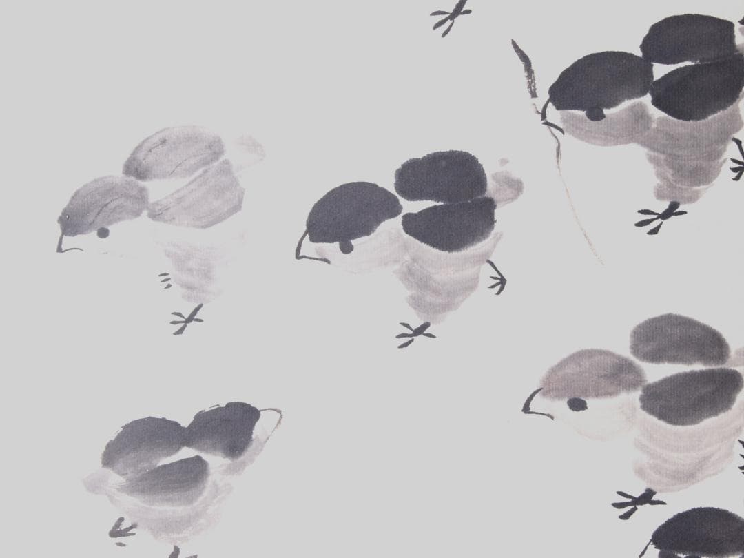 近所蔵整理品画家斉白石作肉筆掛け軸　古美術品激安骨董品 AK983A10-3