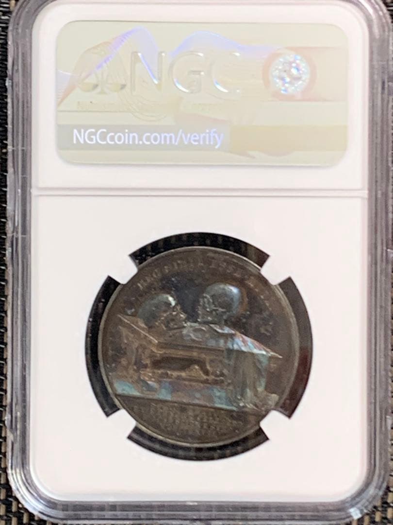 出品期間限定 珍品1867年 スウェーデン ダークトーン不気味な銀メダル