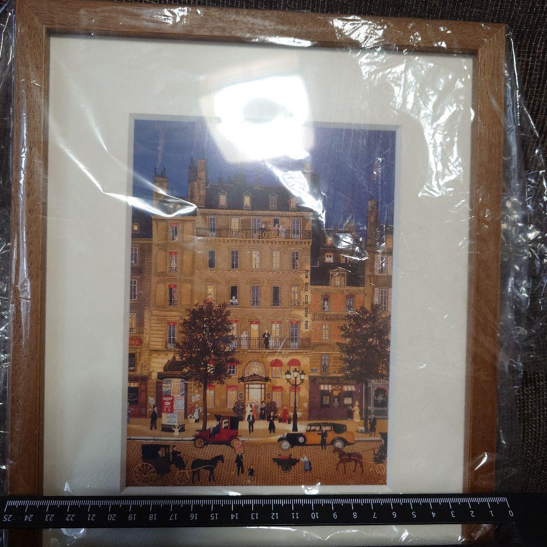 ドラクロワ グランドホテル リトグラフ 木製フレーム付き