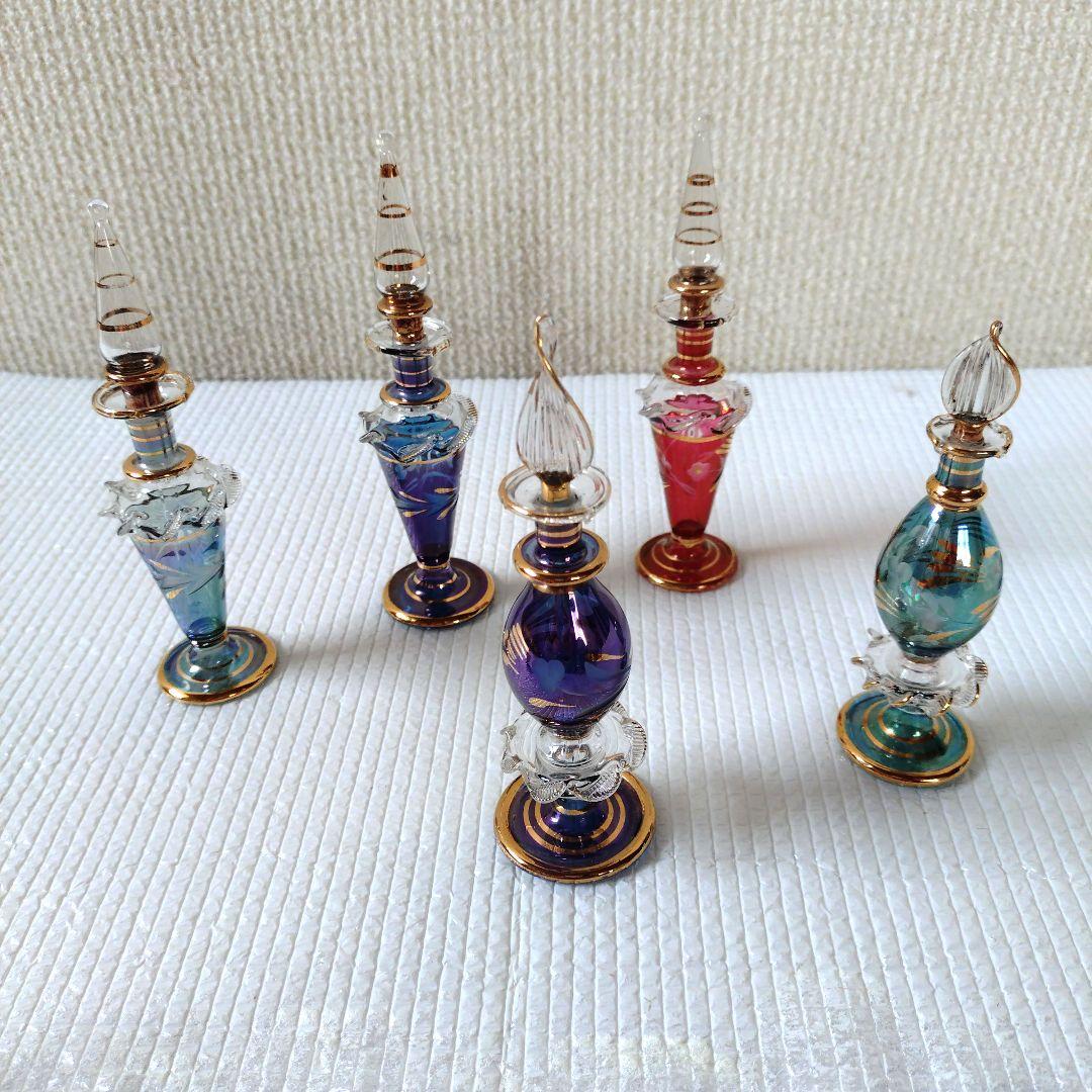 エジプトガラス 香水瓶 香油入れ おまとめ15点セット