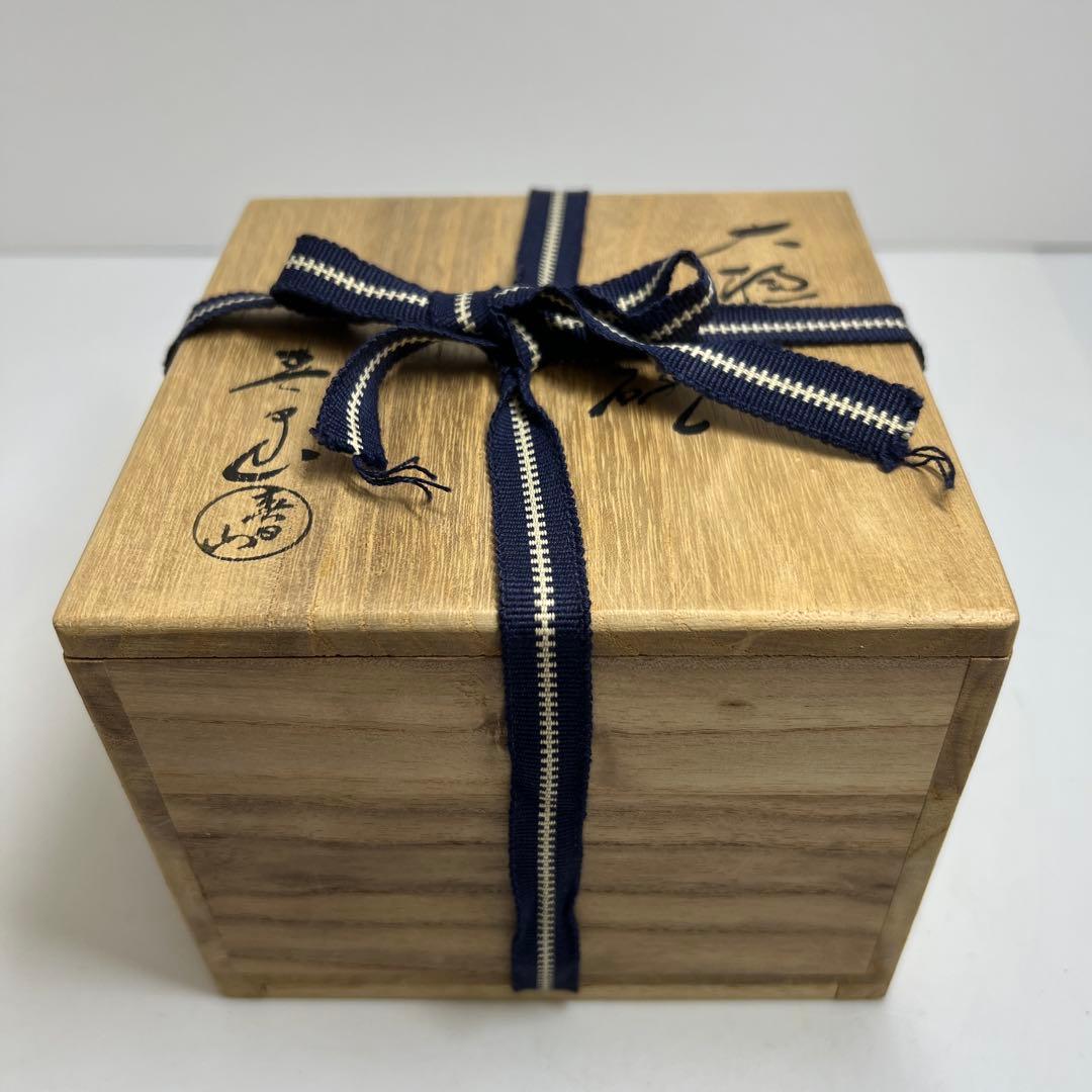 茶3 春日山窯 大樋茶碗 共箱 幅約12 東Y7 1113 LOOK」