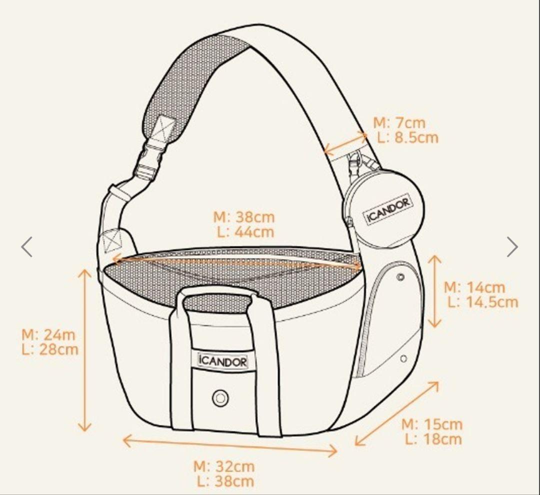 iCANDOR アイキャンダー キャリーバッグ M クッション付き - メルカリ