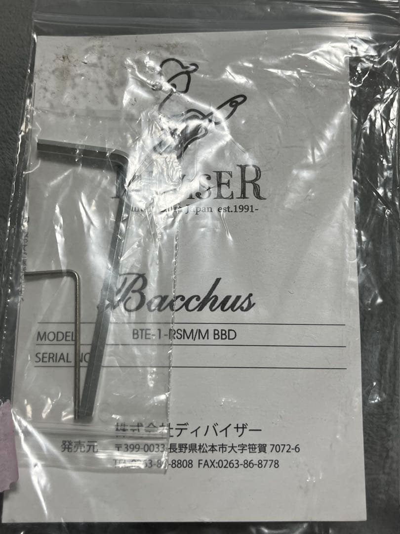 ブラック テレキャスター バッカスBTE-250M BLK 附属品あり
