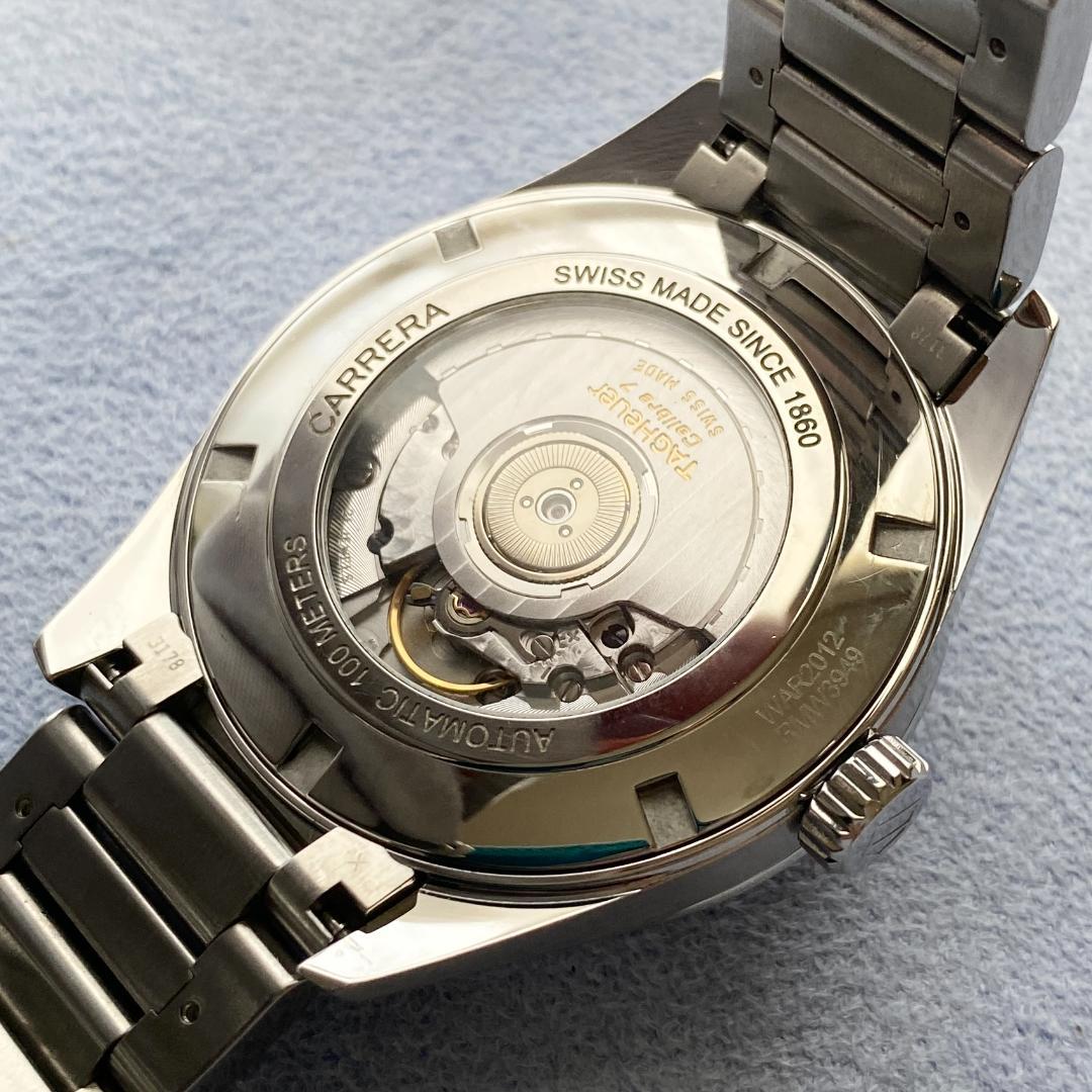 OH済 タグホイヤー カレラ キャリバー7 ツインタイム グレーダイアル AT