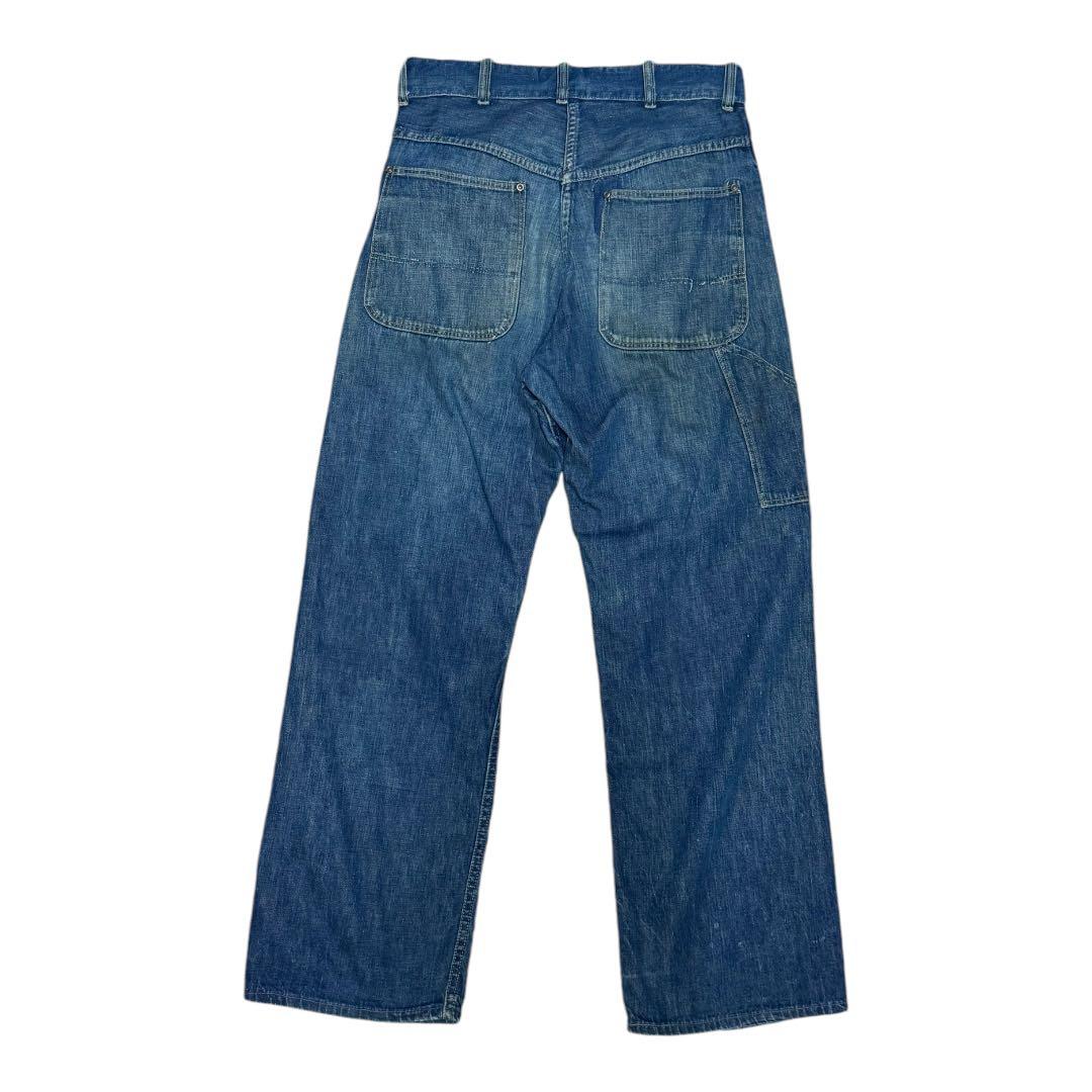 40s 50s vintage デニム ペインターパンツ 股リベ 大戦 キッズ 40's