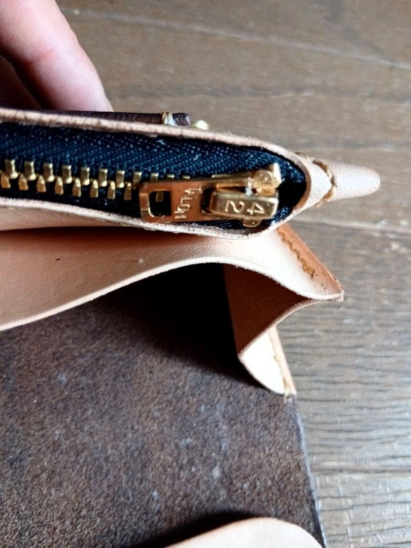 Hoween クロムエクセルレザー 茶芯トラッカーウォレット ウォレットチェーン