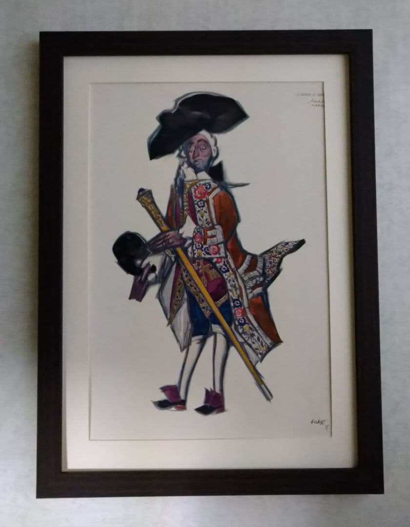 1919年制作のポショワール版画 アンティーク 1919年制作のポショワール版画 アンティーク