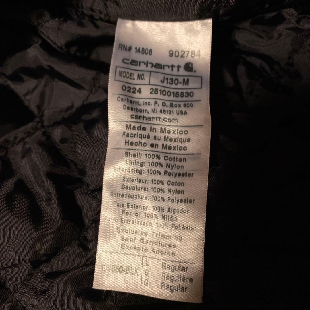 Carhartt ブラック アクティブジャケット