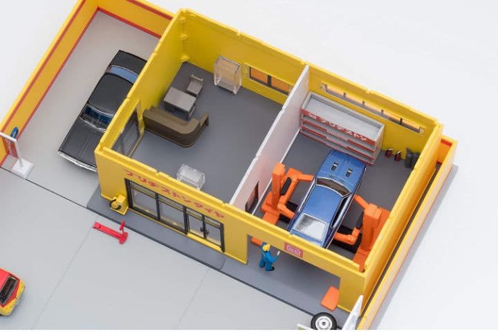 ◉ トミカラマ ヴィンテージ 1/64 05b タイヤショップ (ブリヂストン)