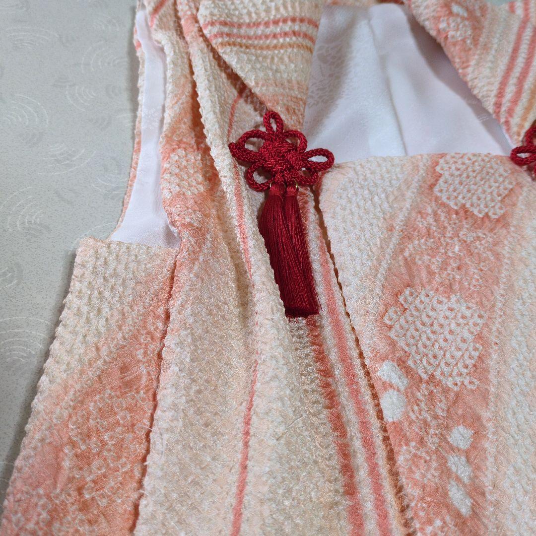 七五三３歳正絹総絞り手縫いの被布(中綿なし）