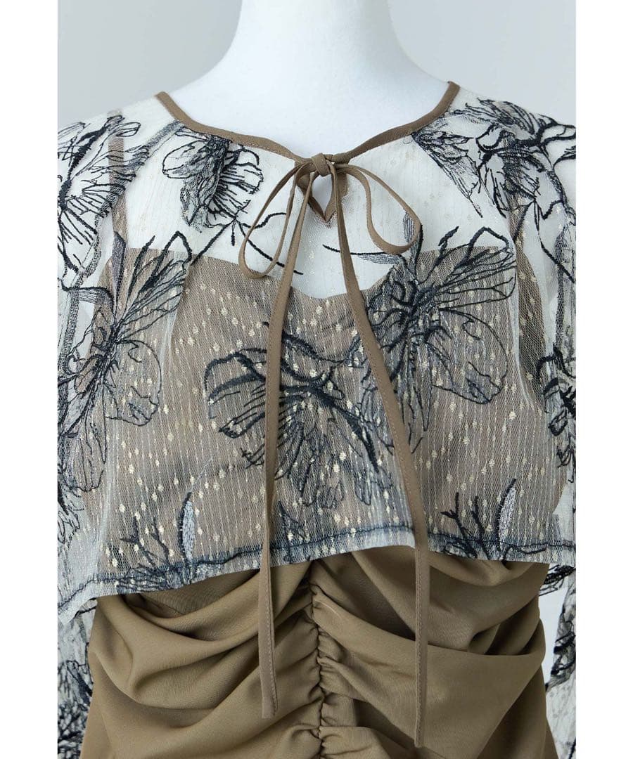 ク★新品★ ニアナMany wayゴールドフラワードレス 2点セット　サンプル品