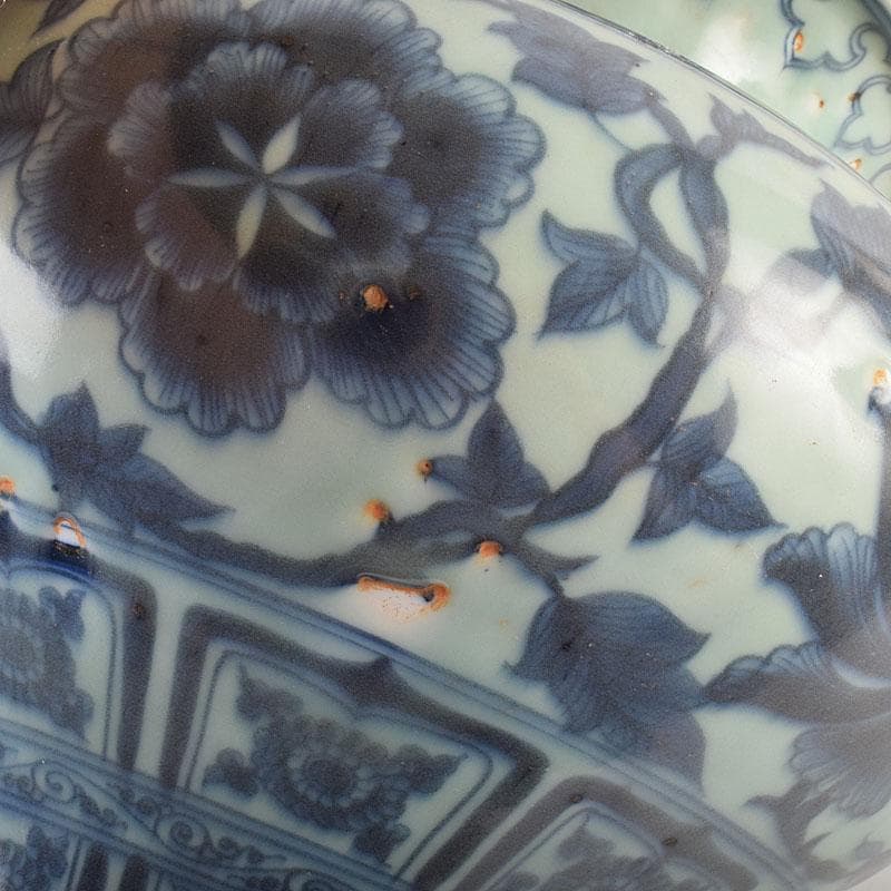 中国 青花 花弁文瓶 壺 C 8946A