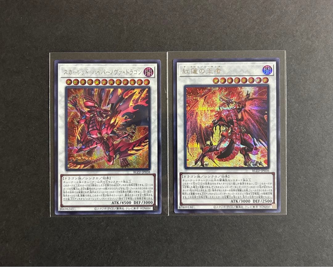 スカーレッドハイパーノヴァドラゴン 紅蓮の王者 シークレット 2枚