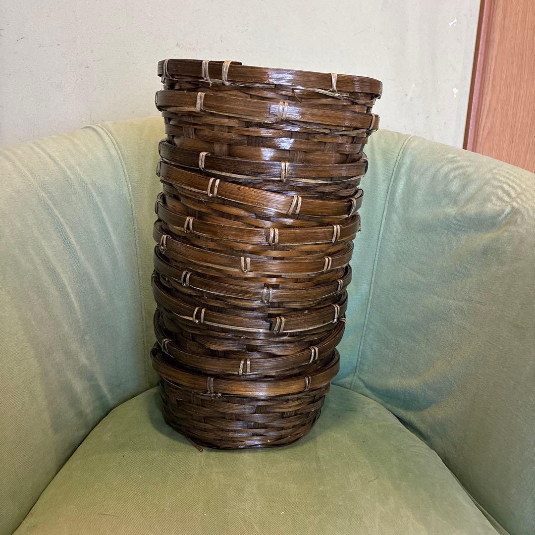 竹製 ダークブラウン バスケット まとめ売り10個約22cm - メルカリ