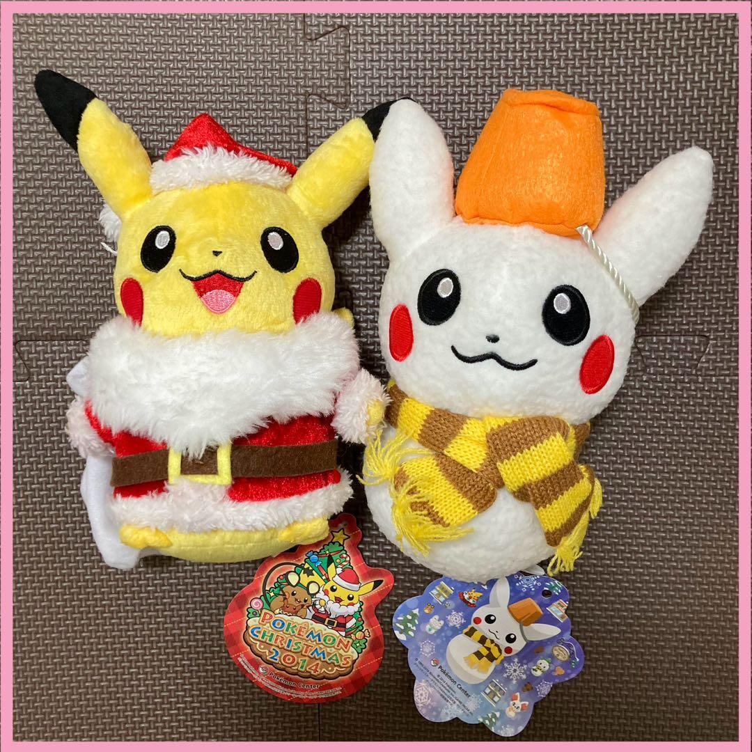 クリスマス ぬいぐるみ 4体 ポケモンセンター ピカチュウサンタ ピカ